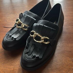 Leather loafers